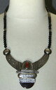 【送料無料】ネックレス クリップシルバーマッシフcollier touareg en argent massif et agate