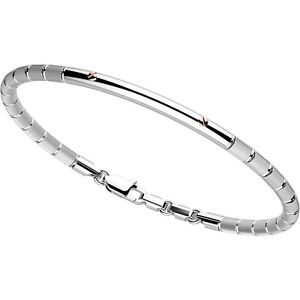 【送料無料】ネックレス　アルジェントブレスレットロサbracciale zancan insigna uomo exb611r argento bracelet oro rosa semirigido