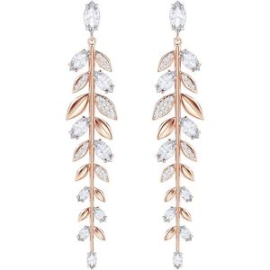 ネックレス　スワロフスキーオロローザイヤリングorecchini swarovski mayfly pendenti oro rosa 5410410 earrings lunghi foglie