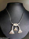 【送料無料】ネックレス シックネックレスミシェルビュッフェビンテージtrs chic collier sign michel buffet en argent 925 palmettes vintage