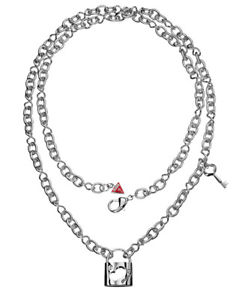 ネックレス　クランプロックguess collier collier ubn81067 avec verrou cadenas et cl argent