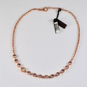 【送料無料】ネックレス　コンローザレベッカcollana rebecca in bronzo con cristalli rosa taglio brillante bpbkra54