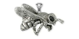 【送料無料】ネックレス　abeille miel pendant jewelry argent faitmain honeybee pendentif bee1p