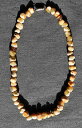 【送料無料】ネックレス ビンテージビーズネッククランプvintage collier ras de cou de perles en agate couleur miel