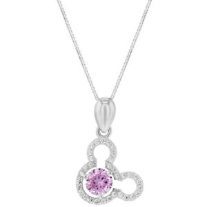 yzlbNX@X^[OVo[sN}EXNbven argent sterling 925 rose cz mouse collier enfants filles ados 406cm