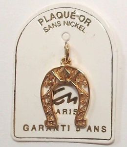 yzlbNX@fS[hv[gpendentif ancien modele plaque or fer a cheval ajoure filigrane