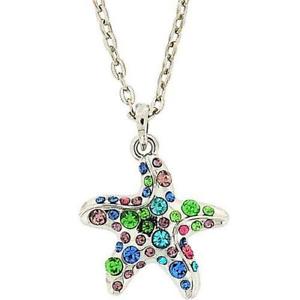 yzlbNX@g[Vo[X^[NvGNXeVtoc ton argent color strass toile pche collier 18 51cm rallonge