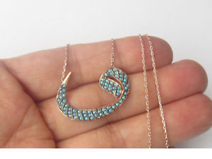 【送料無料】ネックレス　トルコピンクゴールドターコイズクリップturque plaqu or rose 925k argent faitmain turquoise collier