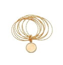 【送料無料】ネックレス　コンbracciale con moneta in bronzo dorato collezione golden age passavinti