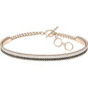 【送料無料】ネックレス スワロフスキーテニスロサブレスレットbracciale swarovski lollypop tennis oro rosa bracelet 5367827 cristalli neri(4)