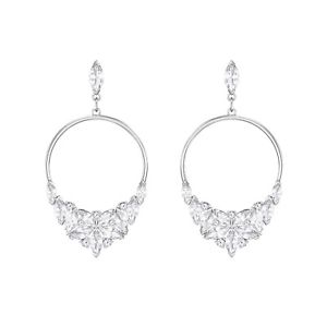 ネックレス　スワロフスキーレディビアンコドナイヤリングorecchini swarovski lady pendenti bianco donna 5392185 earrings eleganti