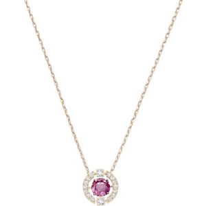 【送料無料】ネックレス　スワロフスキークリップダンスピンクゴールドcollier swarovski femme pendentif sparkling dance round rouge or rose 5279421