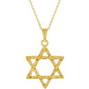 ネックレス　ゴールドメッキデビッドペンダントユダヤ18k plaqu or juif toile de david pendentif religieux 483cm