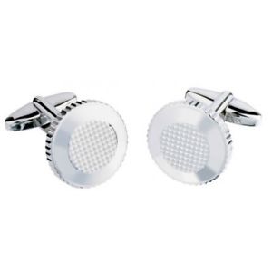 【送料無料】メンズアクセサリ—　チェスターシルバーカフスボタンレザーウォレットセットchester silver cufflinks amp; leather wallet boxed gift set
