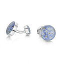 【送料無料】メンズアクセサリ- ダブルミーフラワーカフリンクスdouble forget me not flower cufflinks