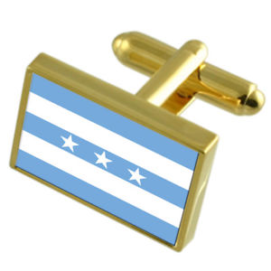 【送料無料】メンズアクセサリ—　グアヤキルエクアドルゴールドフラッグカフスボタンボックスguayaquil city ecuador gold flag cufflinks engraved box