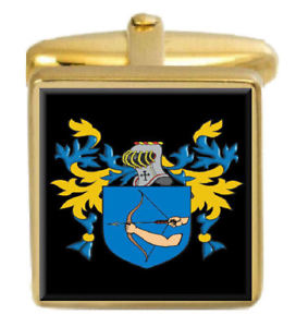 shear england family crest surname coat of arms gold cufflinks engraved boxイングランドカフスボタンボックスコート※注意※NYからの配送になりますので2週間前後お時間...