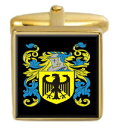 【送料無料】メンズアクセサリ—　スコットランドカフスボタンボックスファミリークレストコートmaccorquodell scotland family crest coat of arms gold cufflinks engraved box