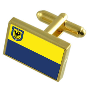 【送料無料】メンズアクセサリ—　コンセプシオンチリゴールドフラッグカフスボタンボックスconcepcion city chile gold flag cufflinks engraved box