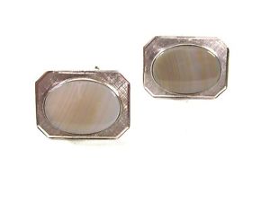 【送料無料】メンズアクセサリ— ビンテージスターリングシルバーアンソンカフリンクスvintage sterling silver amp; white cufflinks by anson 52016