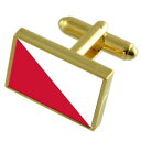 【送料無料】メンズアクセサリ- ユトレヒトオランダゴールドフラッグカフスボタンボックスutrecht city netherlands gold flag cufflinks engraved box
