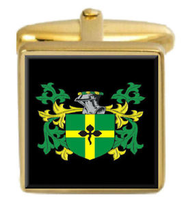 【送料無料】メンズアクセサリ— バリカフスリンクburr england family crest surname coat of arms gol...