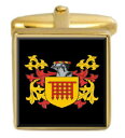 【送料無料】メンズアクセサリ- ディアーズイングランドカフスボタンボックスコートdears england family crest surname coat of arms gold cufflinks engraved box