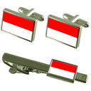 【送料無料】メンズアクセサリ— ウィーンオーストリアカフスボタンタイクリップボックスセットvienna austria flag cufflinks...