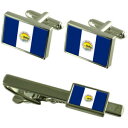 【送料無料】メンズアクセサリ— トレドカフスボタンタイクリップボックスセットtoledo city united states flag cuffl...