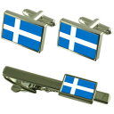 【送料無料】メンズアクセサリ— シティエストニアカフスボタンタイクリップボックスセットparnu city estonia flag cufflin...