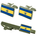 【送料無料】メンズアクセサリ—　グアダラハラメキシコカフスボタンタイクリップボックスセットguadalajara city mexico flag cufflink..