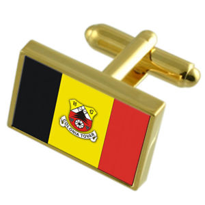 ̵ۥ󥺥—˥ȥС٥ͥ饴ɥեåեܥܥåcolonia tovar city venezuela gold flag cufflinks engraved box