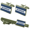 【送料無料】メンズアクセサリ— iconhaエスピリトサントカフスリンクネクタイピンセットiconha city espirito santo st...