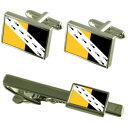 【送料無料】メンズアクセサリ— ノーフォークカフスボタンタイクリップボックスセットnorfolk county england flag cuffl...