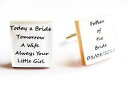 yzYANZT?@p[\iCYJtX{^personalised wedding cufflinks father of the bride dad gift boxed handmade in uk