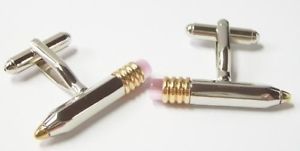 pencil with eraser artist cufflinks 10755ゴムカフスボタン※注意※NYからの配送になりますので2週間前後お時間をいただきます。人気の商品は在庫が無い場合がございます。ご了承くださいませ。サイズの種類の商品は購入時の備考欄にご希望のサイズをご記載ください。　携帯メールでの登録ですと楽天からのメールが届かない場合がございます。