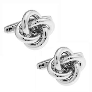 【送料無料】メンズアクセサリ— メンズレディースシャツカフスボタンシルバーノットmens ladies luxury shirt cufflinks...