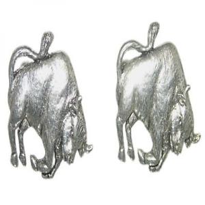【送料無料】メンズアクセサリ—　ピューターカフリンクスボックスenglish made taurus pewter cufflink..