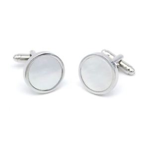 【送料無料】メンズアクセサリ— mensカフスリンクユニークデザイナーパールマザーmens luxury silver cufflinks unique gift wedding smart designer mother pearl uk