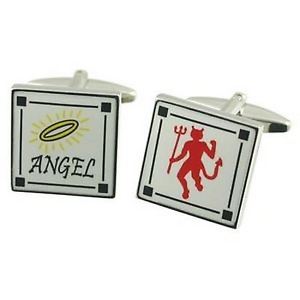 【送料無料】メンズアクセサリ—　カフリンクスangel and devil cufflinks great mens gift aps678