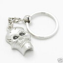 yzYANZT?@XJL[OXtXL[NX^skull keyring with swarovski crystal eyes 10509