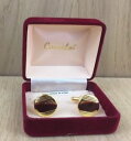 【送料無料】メンズアクセサリ— ビンテージボックスキャメロットvintage boxed camelot gold plated cuffllink...