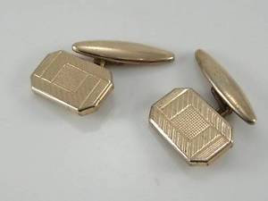 vintage art deco gold tone gents cufflinksビンテージアールデコゴールドトーンカフリンクス※注意※NYからの配送になりますので2週間前後お時間をいただきます。人気の商品は在庫が無い場合がございます。ご...