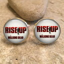 楽天hokushin【送料無料】メンズアクセサリ—　カフスボタンカフリンクスウォーキングwalking dead rise up 20mm cufflinks cuff links