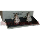 【送料無料】メンズアクセサリ- クリスマスオニキスアートボックスシルバークリスマスカフリンクツリーカフリンクスchristmas tree cufflinks by onyx art gift boxed silver xmas cuff links