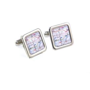 メンズアクセサリ—　イギリスロンドンカフリンクスuk transport london underground map cufflinks