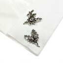 【送料無料】メンズアクセサリ—　イングランドシルバーハンドメイドカフリンクスピューターカフリンクsilver handmade in england oak leaves amp; acorns cufflinks pewter cuff links