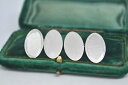 【送料無料】メンズアクセサリ- ビンテージアールデコデザインスターリングシルバーカフリンクスvintage sterling silver cufflinks with an art deco design b827