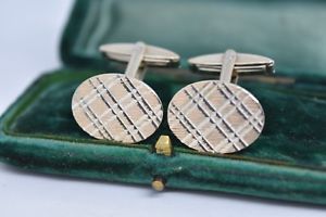 vintage sterling silver cufflinks with an art deco design g94ビンテージスターリングシルバーアールデコデザインカフリンクス※注意※NYからの配送になりますので2週間前後お時間をいた...