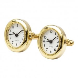 【送料無料】メンズアクセサリ— カフスボタンゴールドエディションworking watch cufflinks gold oval edition